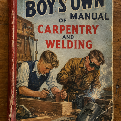 Frank's manual used to help build a wooden medieval type trebuchet.