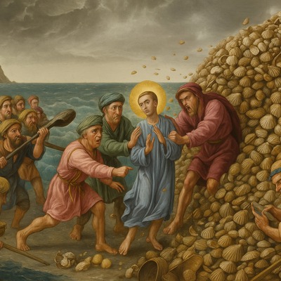Offraed being rescued from the Clamshell riots.