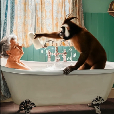 Soaks over Grandma, time to face the music.