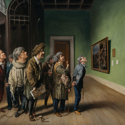 Armidal Besquin painting. A Day out at the Louvre for the Institutionalized (1824).