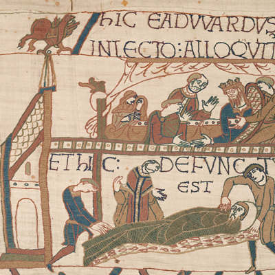 Edward’s death after contracting Bayeux Tapestry Disorder from Harold.