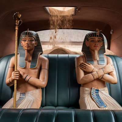 The Armstrong Siddeley Tomb of the Pharaohs Trapper car alarm. One of Goliath Bicker’s series of ‘Trappers and Frightners’ automobile alarms.
