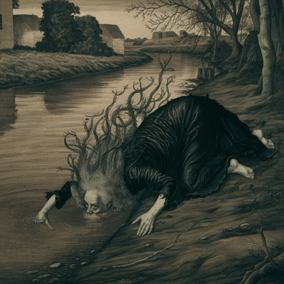 Dimmy the witch communing with the river.