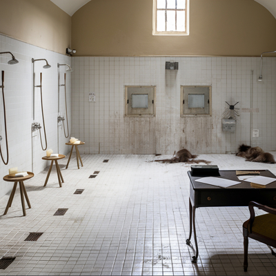 Village government shower house. This is where we are all going. You wait and see!